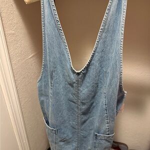 Free People High Roller Skirtall Denim Dress